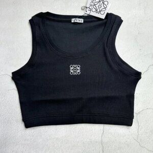 Loewe women's black shorts vest